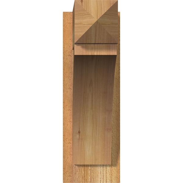 Thorton Rough Sawn Arts And Crafts Outlooker, Western Red Cedar, 6W X 18D X 18H